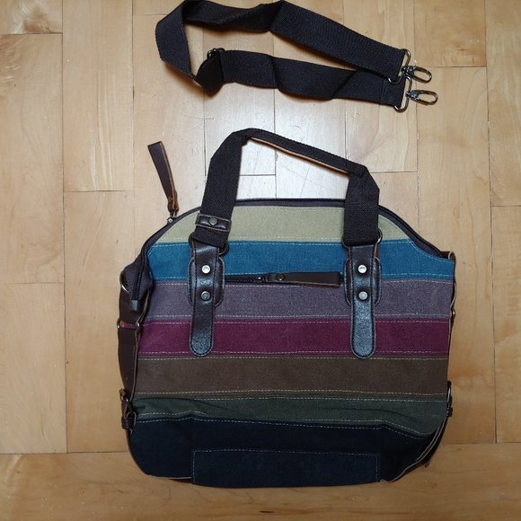 **NWOT** Striped handbag - Picture 2 of 5